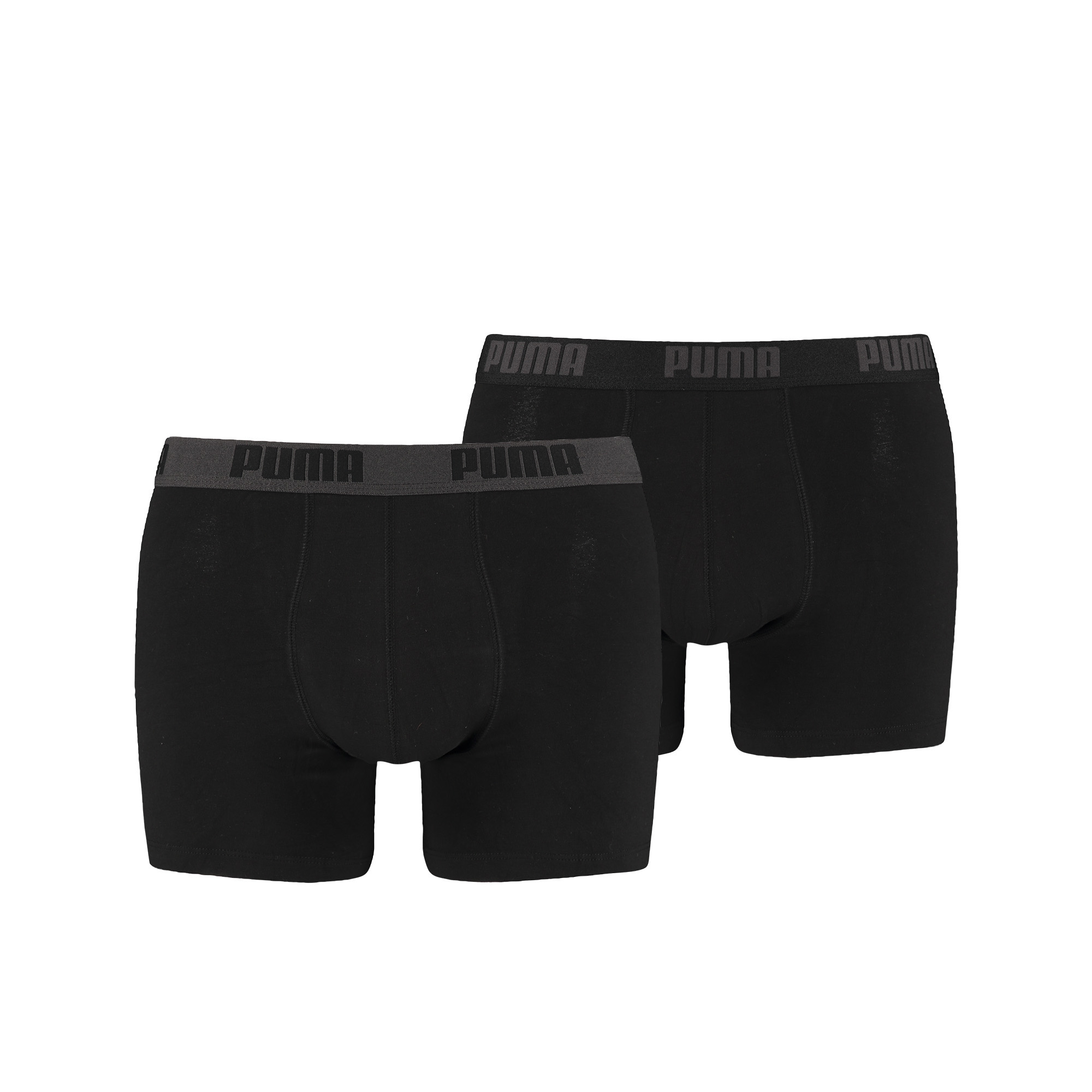 Puma Cotton Stretch Boxer Shorts 2Pack Black