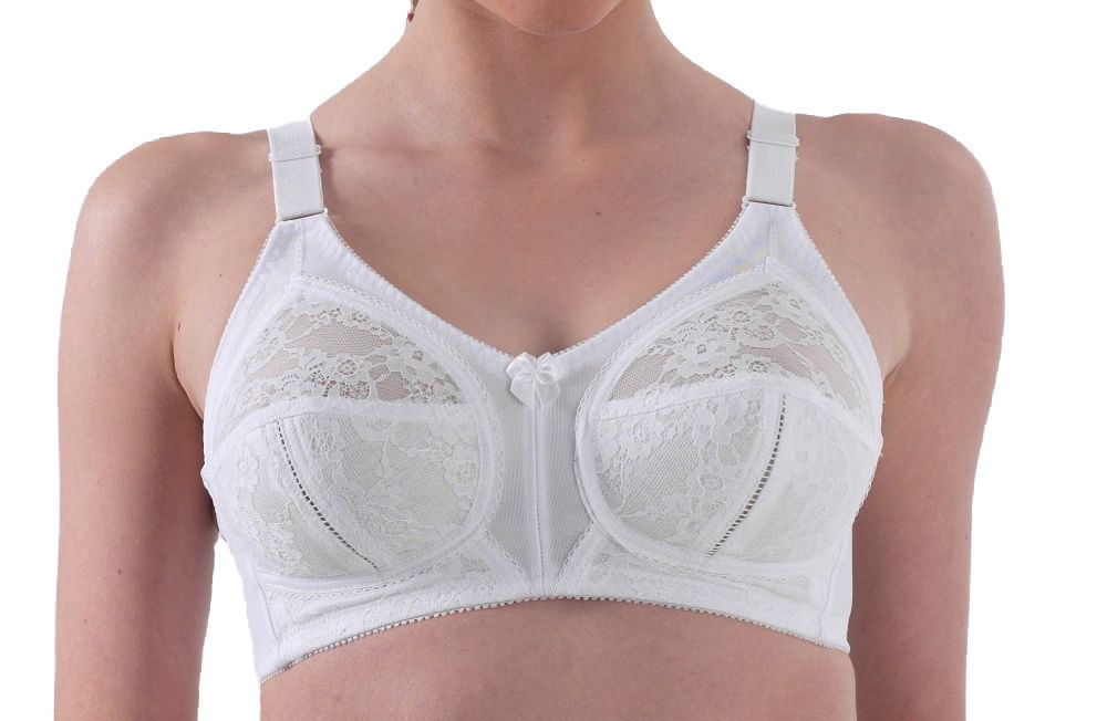 2 x Marlon Front Fastening Soft Cup Bra BR597 Black or White